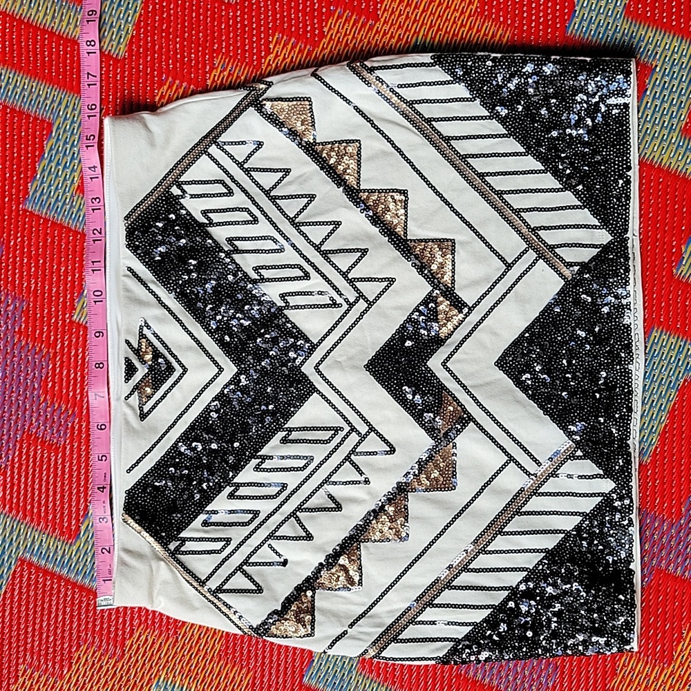 Express sequin mini skirt sz M